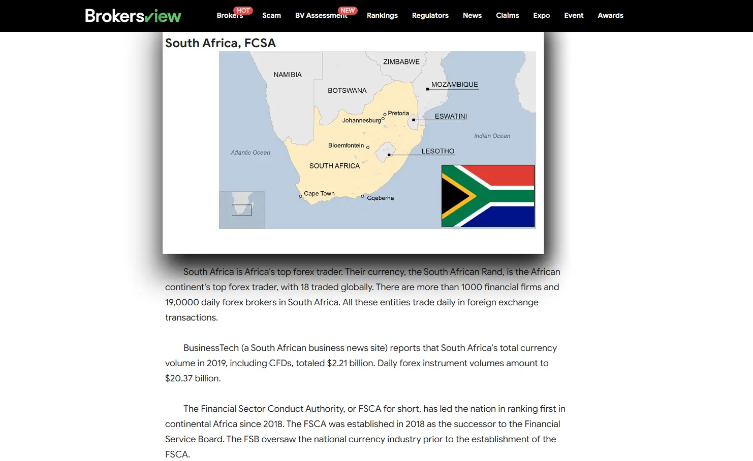 South Africa, FCSA