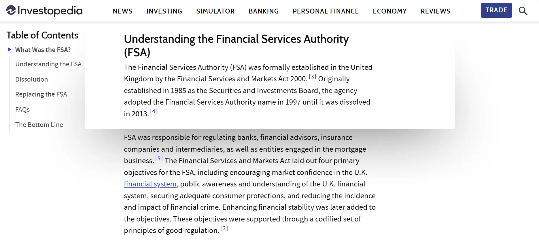 Understanding the Financial Services Authority (FSA)