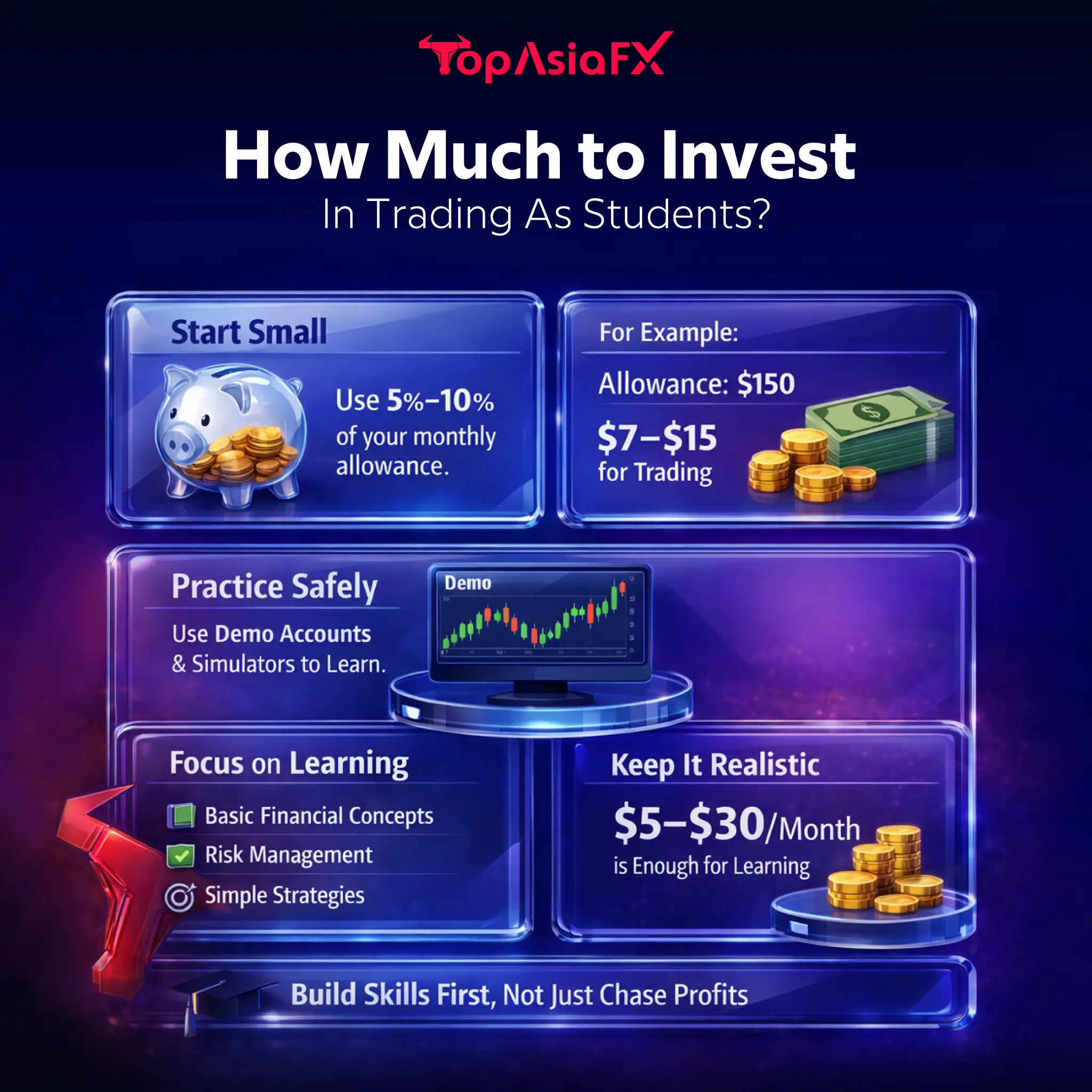 How Much to Invest in Trading As Students