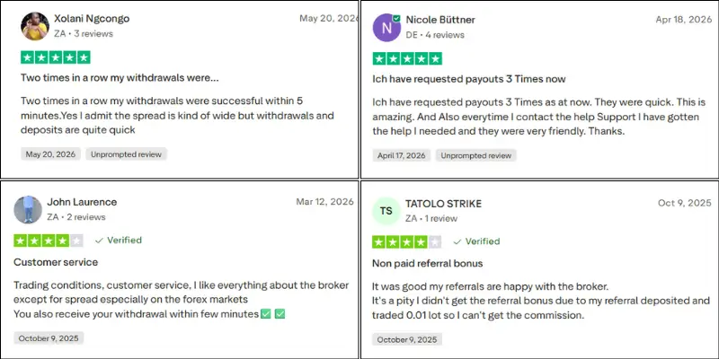 XM TrustPilot Review