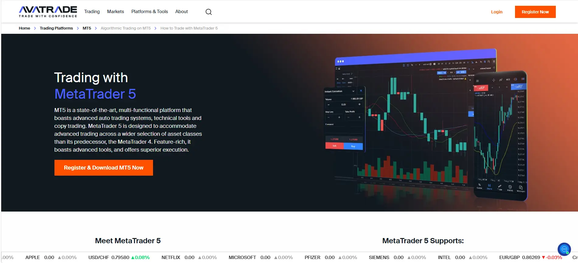 AvaTrade MetaTrader 5