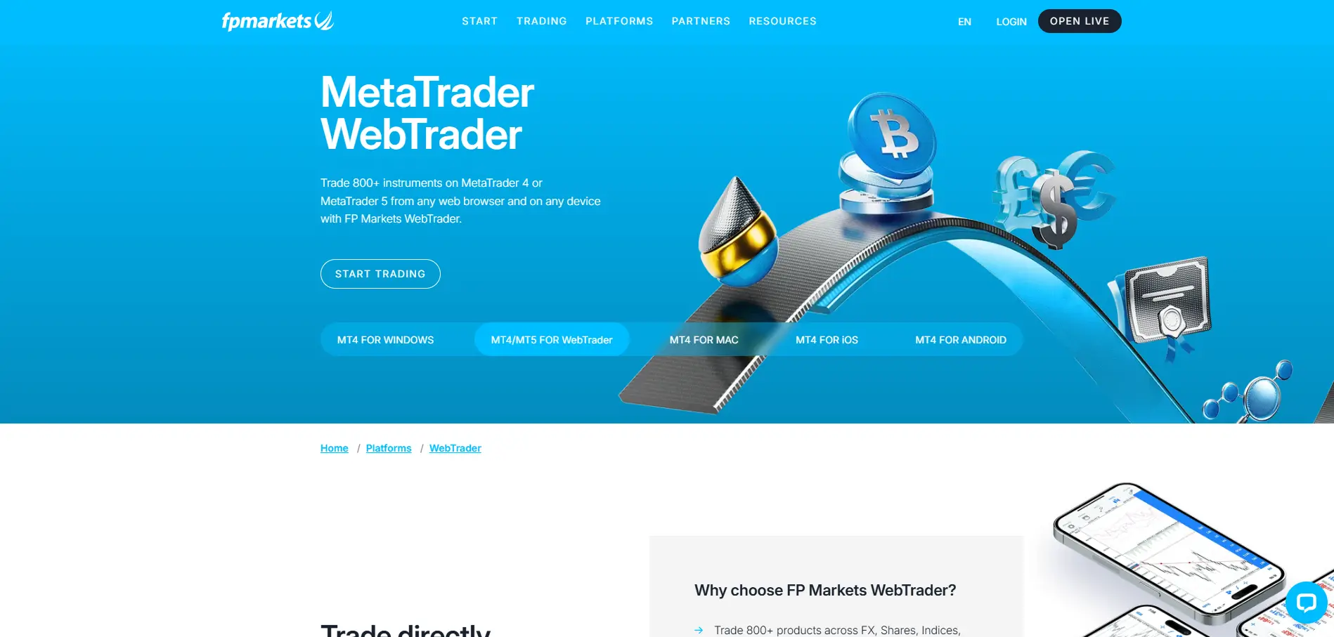 FP Markets WebTrader