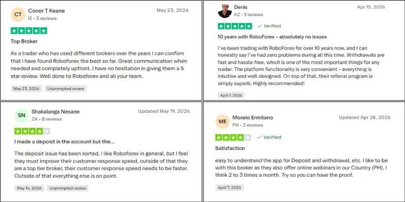 RoboForex TrustPilot Review