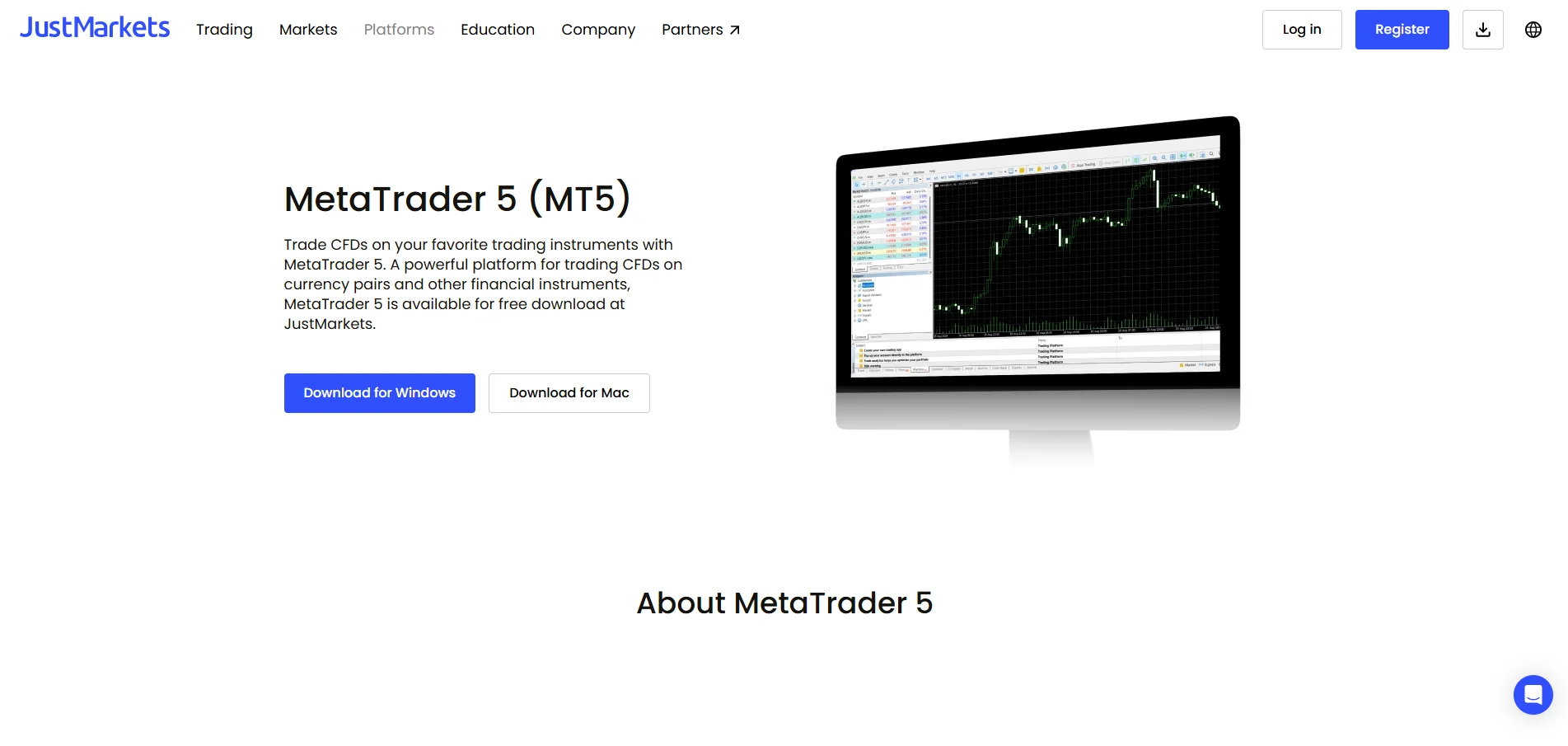 JustMarkets MetaTrader 5