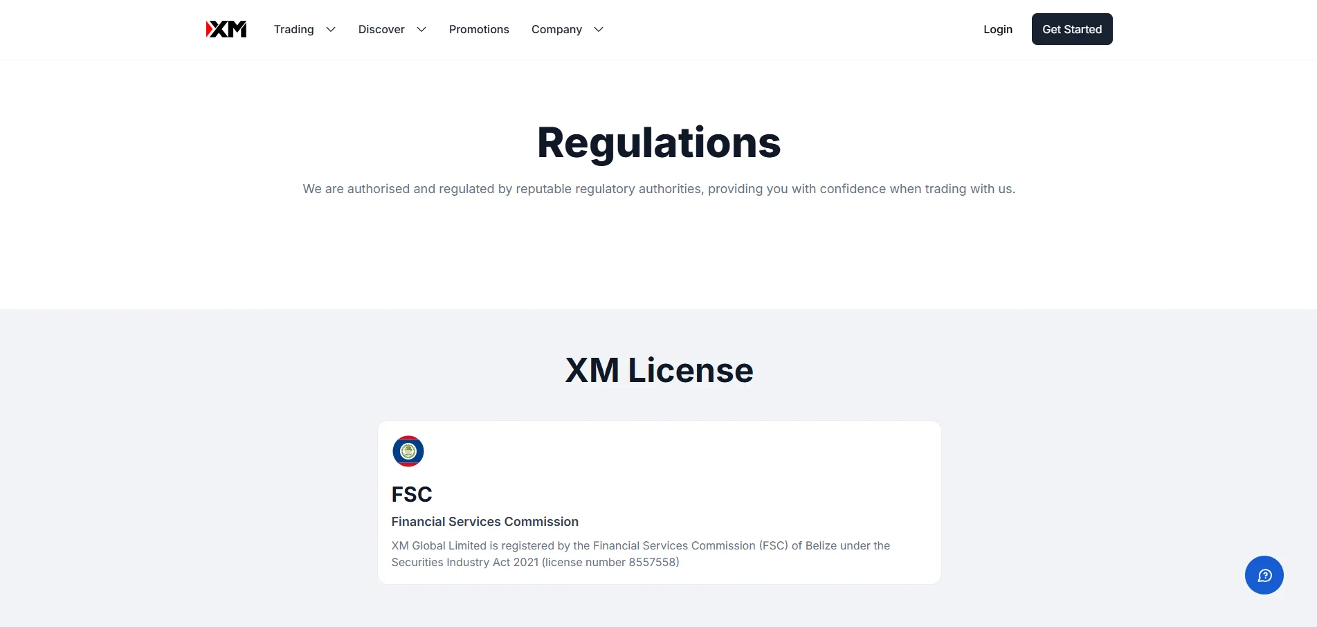 XM Regulation