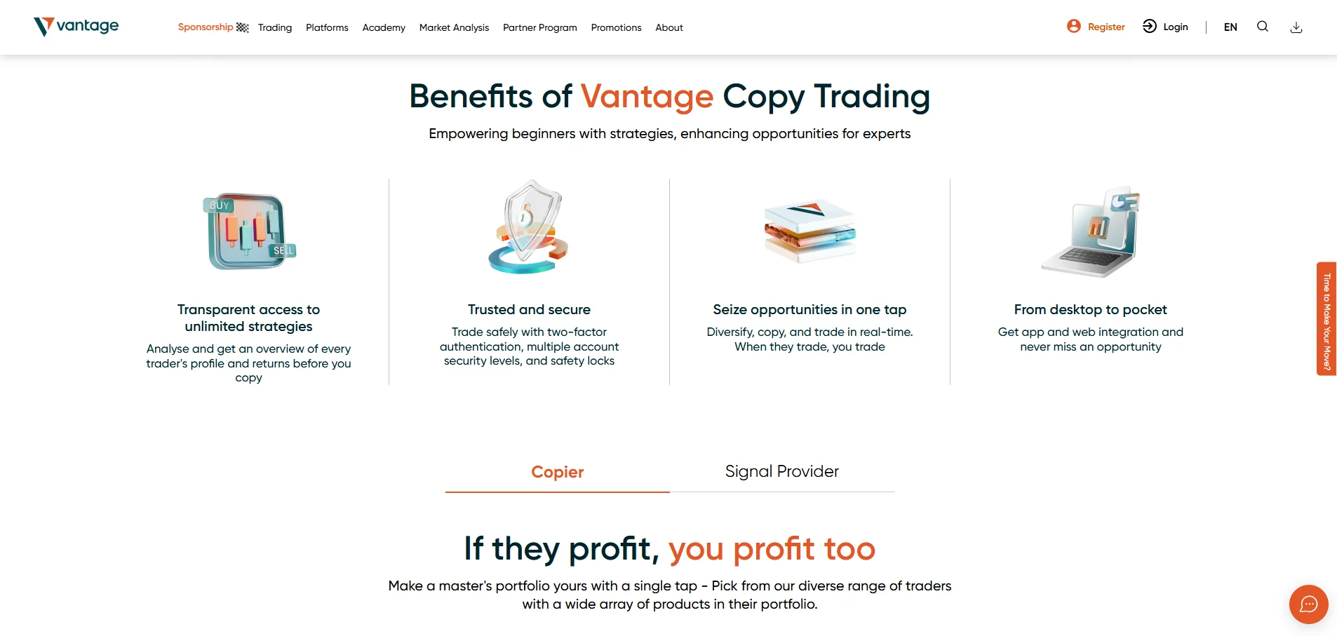 Vantage Copy Trading