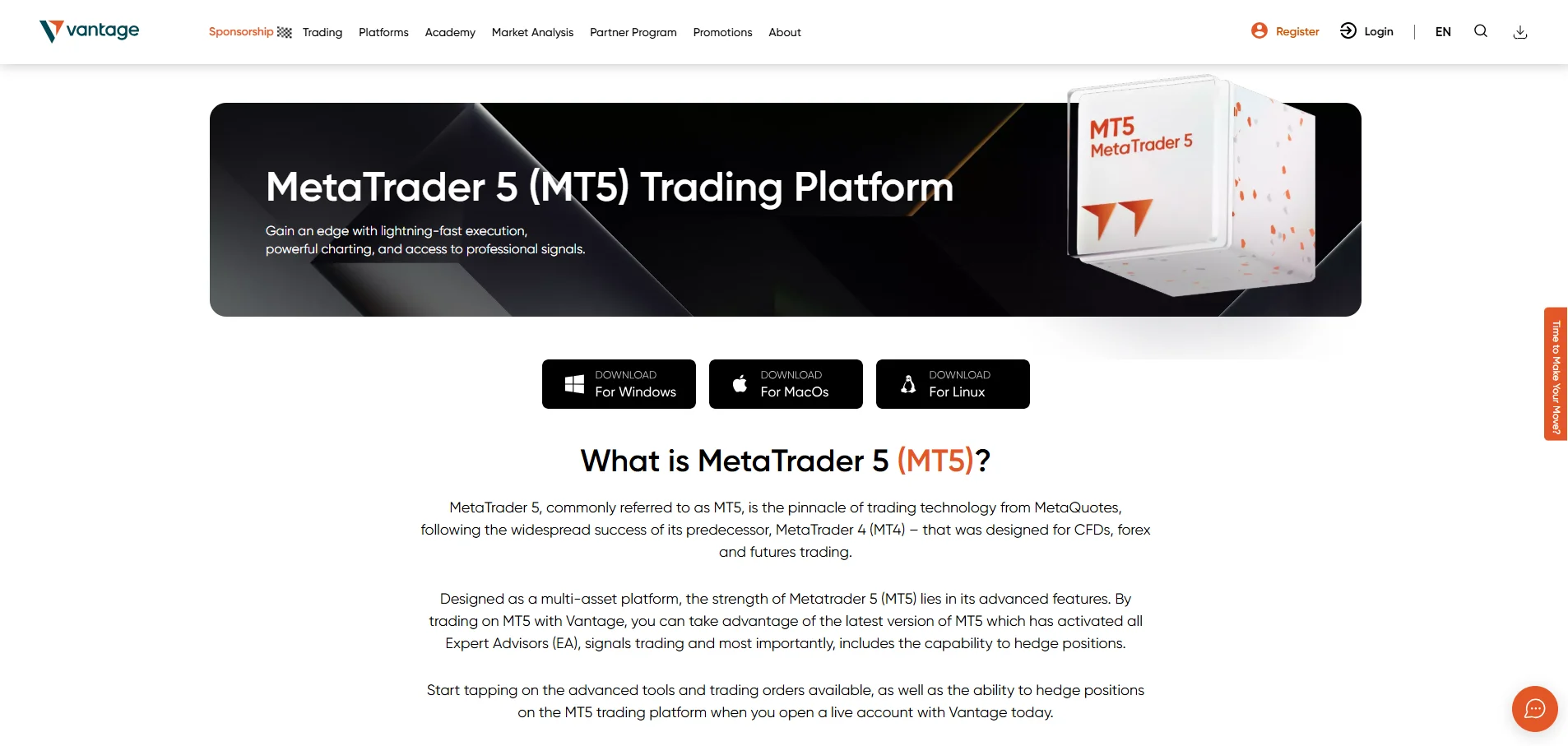Vantage MetaTrader 5