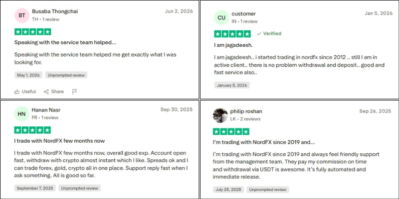 NordFX TrustPilot Review