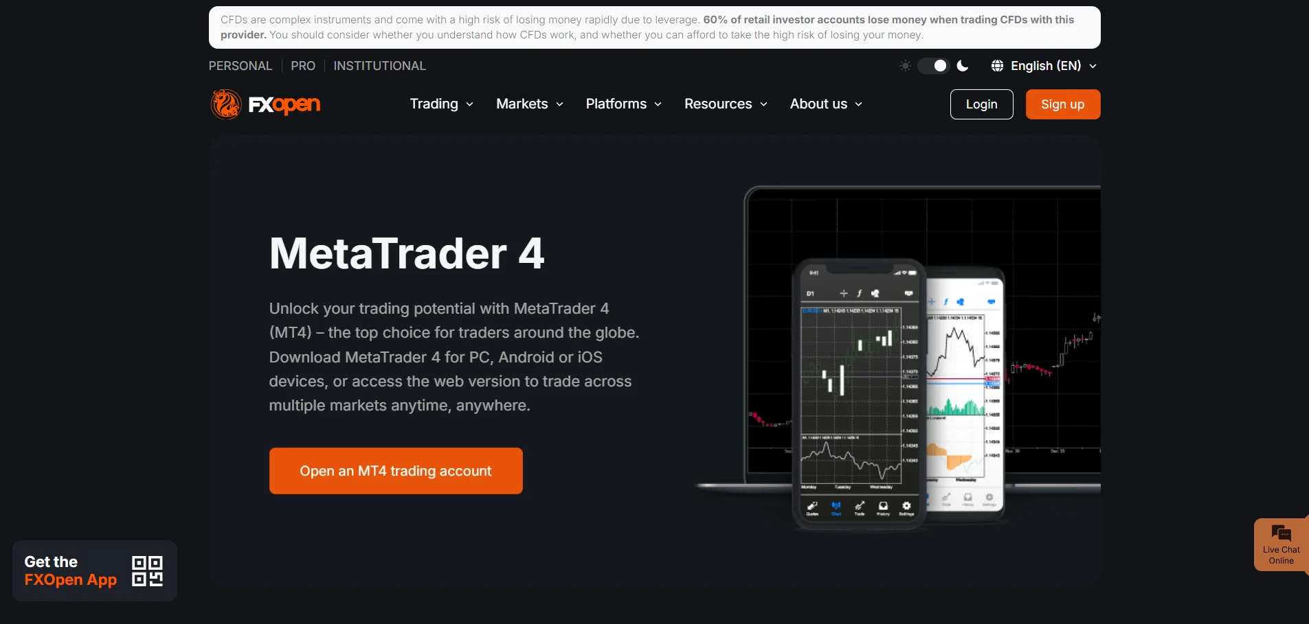 FXOpen MetaTrader 4