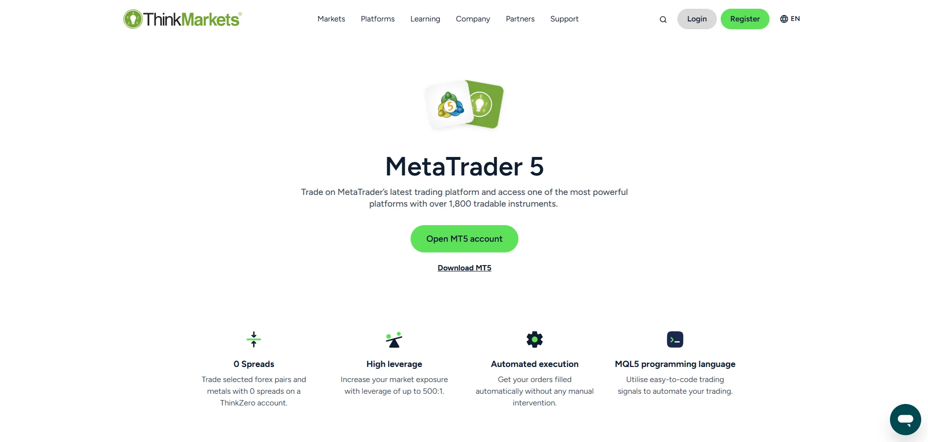 ThinkMarkets MetaTrader 5