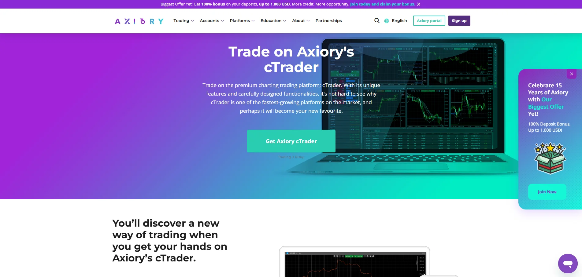 Axiory cTrader