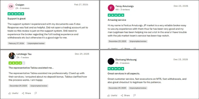 JP Markets Trustpilot Review