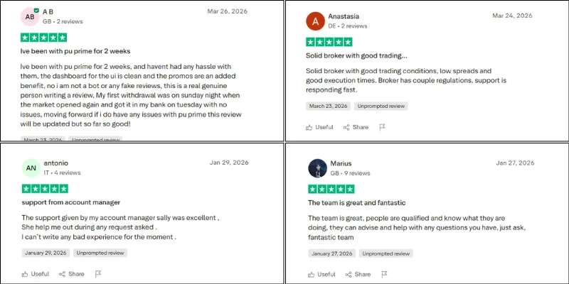 PU Prime TrustPilot Review